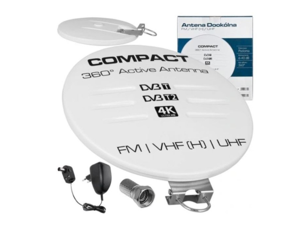 Anténa TV MULTICHANEL se zesilovačem LTC černá