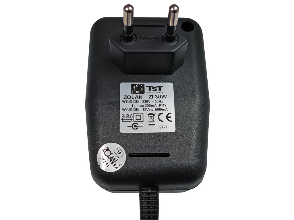 Anténní napaječ 12V / 1600mA s napájecím konektorem 5.5 x 2.5mm