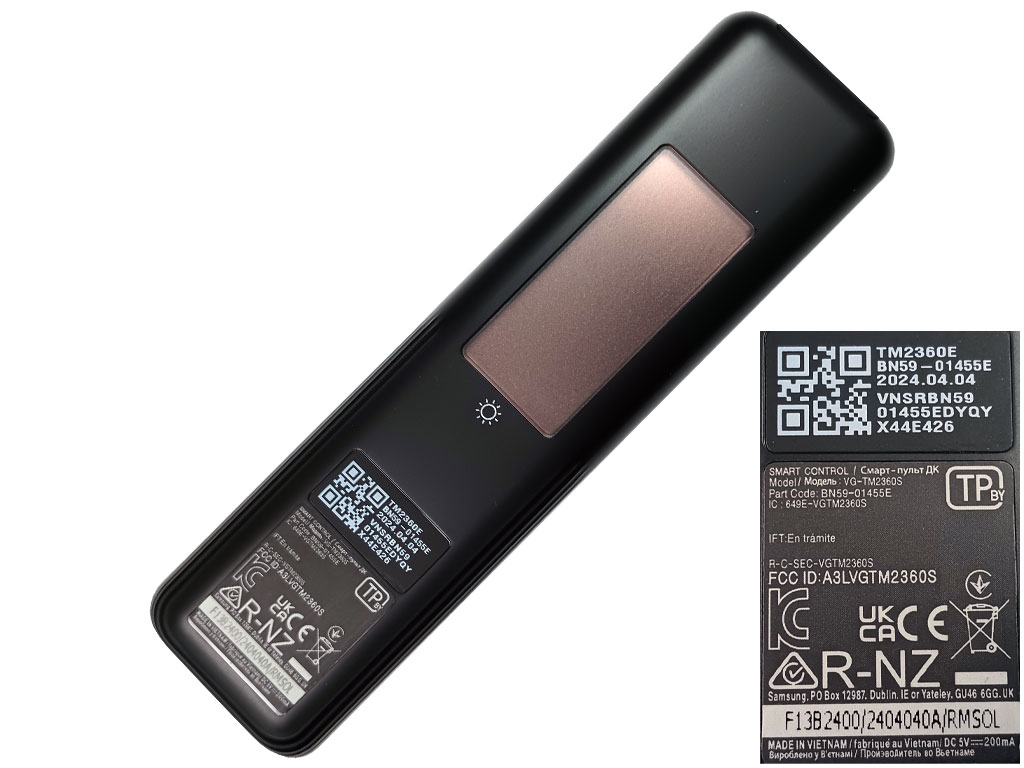 BN59-01455E Dálkový ovladač Samsung originální SOLAR