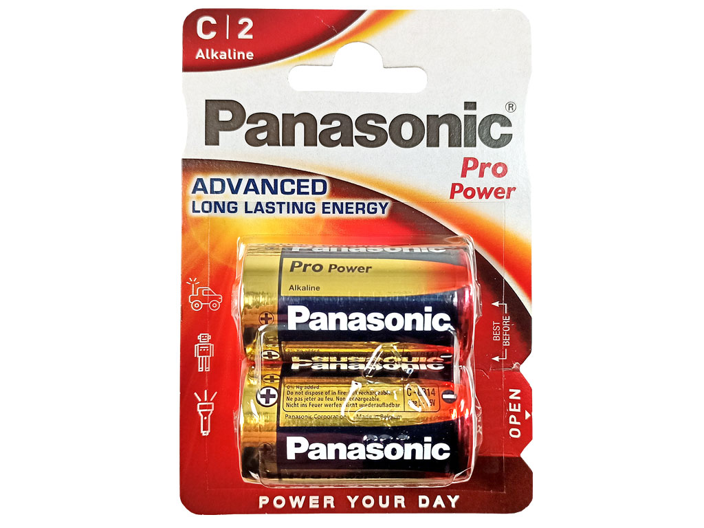 Baterie C LR14 Panasonic Pro Power Alkaline balení 2ks  LR14PPG/2BP