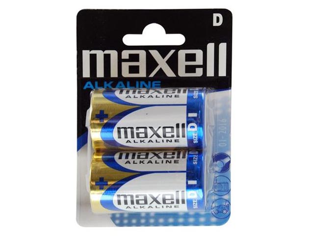 Baterie LR20 Baby Maxell Alkaline balení 2 ks