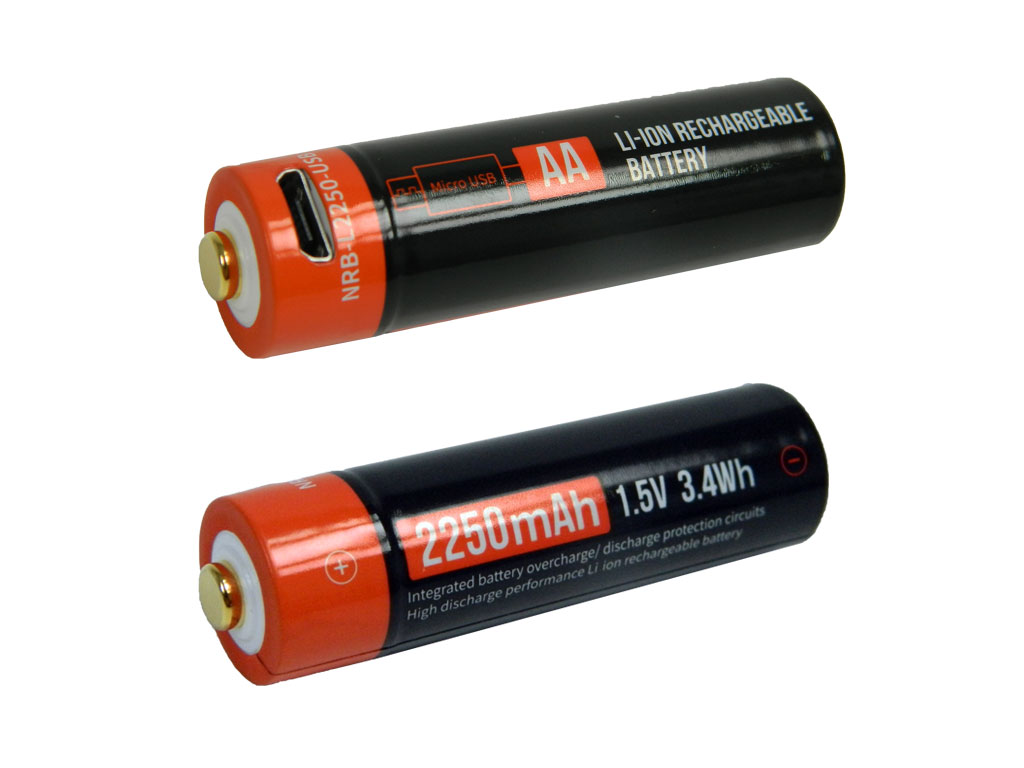Baterie nabíjecí 1.5V / 2250mAh 3.4Wh Li-ion AA COM