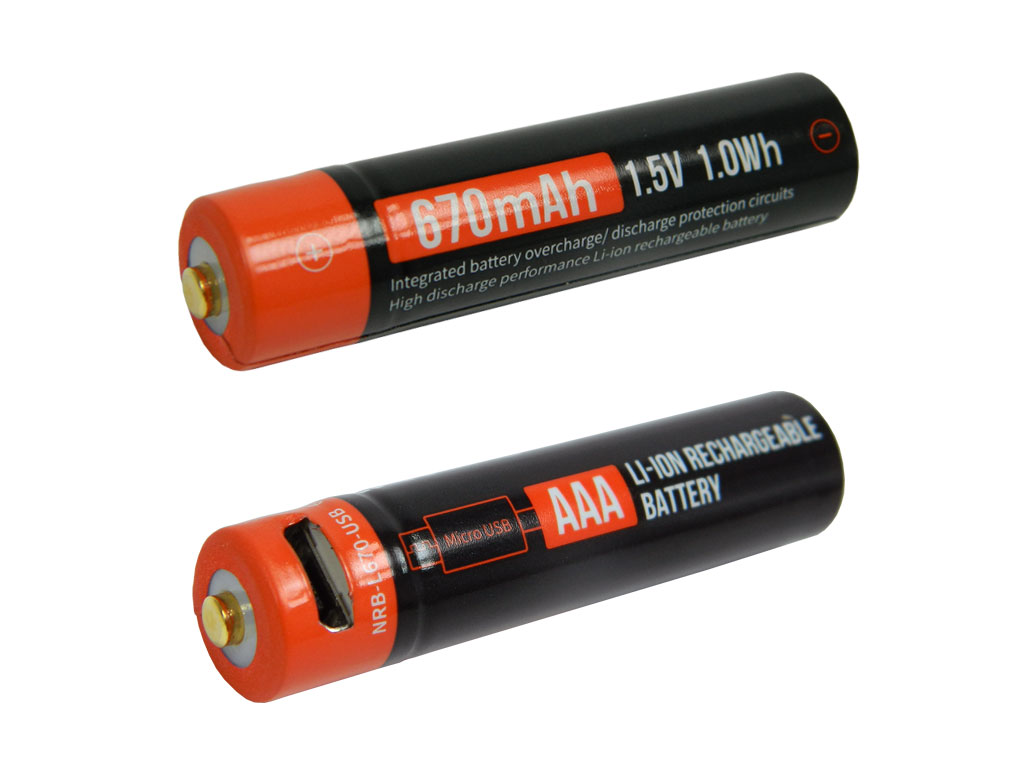 Baterie nabíjecí 1.5V / 670mAh 1.0Wh Li-ion  AAA COM