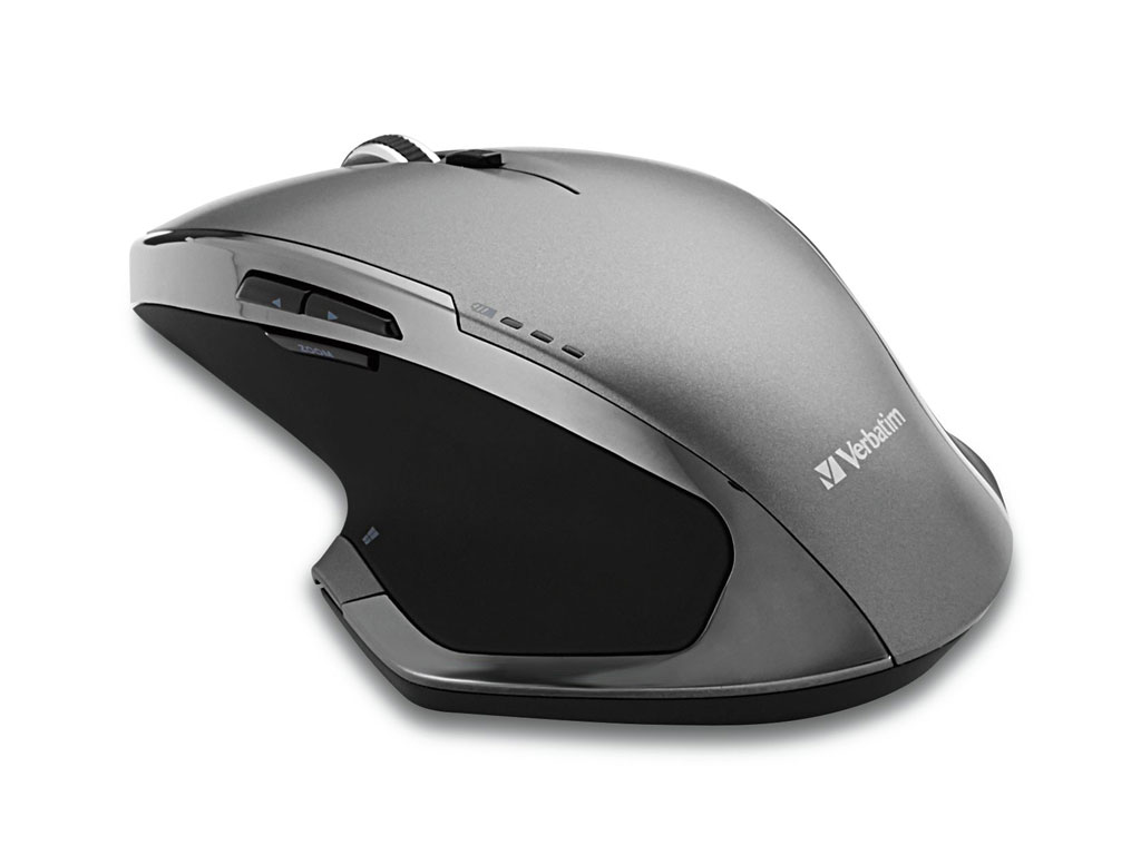 Bezdrátová myš Verbatim DELUXE 49041, ergonomická myš s 8 tlačítky