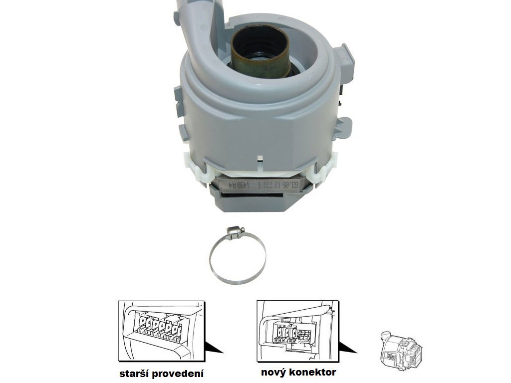 Čerpadlo do myčky včetně topného tělesa 00651956 SIEMENS / BOSCH 