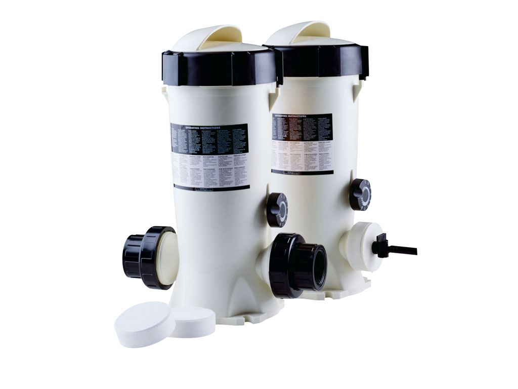 Chlorátor přisávací  (dávkovač chlor. tablet) - připojení hadičkami