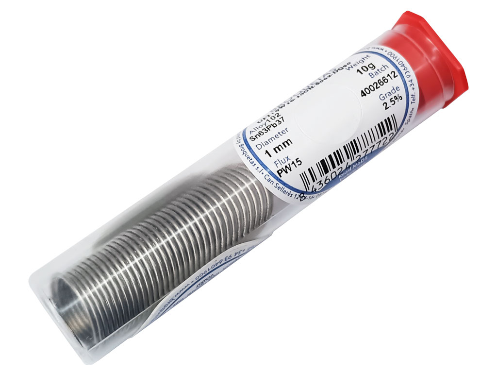 Cín pájka Broquetas Sn63Pb37 1.0mm cívka 10g