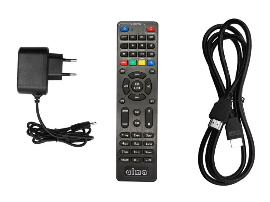 DVB-T2 přijímač Alma 2930 H.265 HEVC set-top-box
