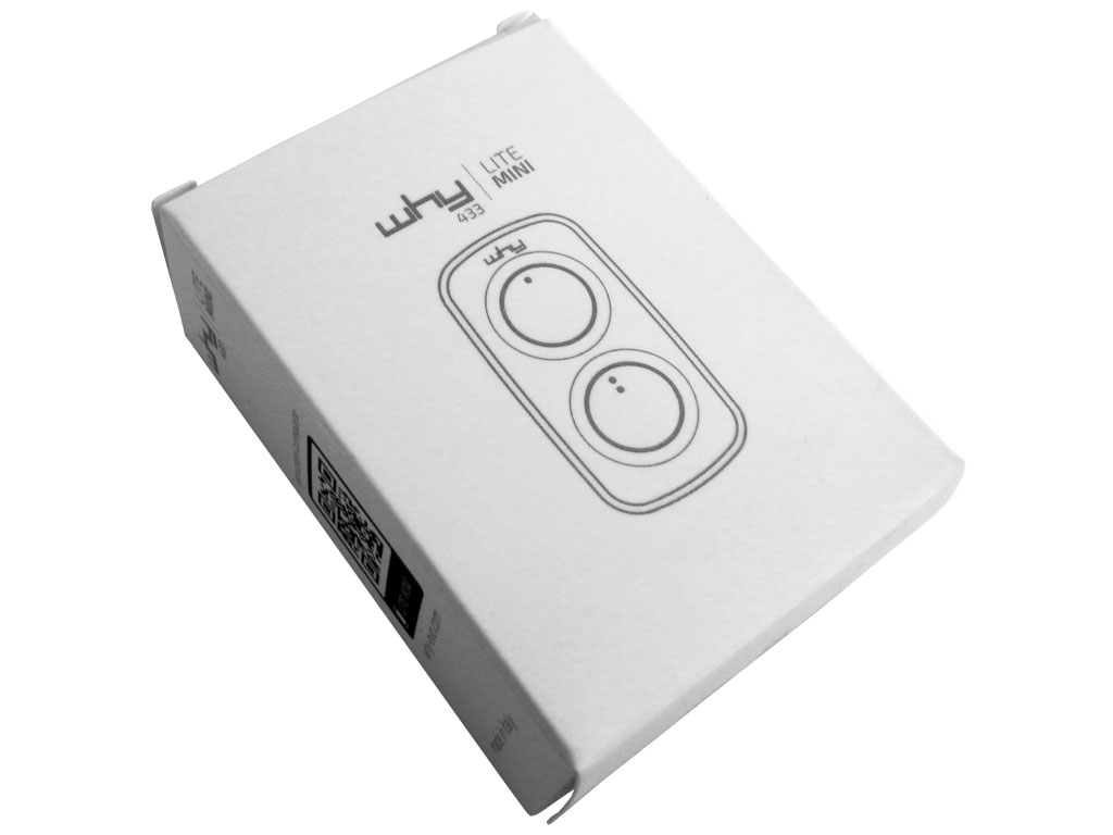 Dálkový ovladač  WHY LITE 433 MINI černý univerzální, programovatelný