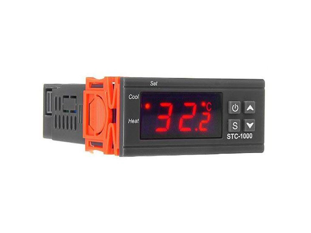 Digitální termostat STC-1000, rozsah -50 ~ +99°C, napájení 230VAC