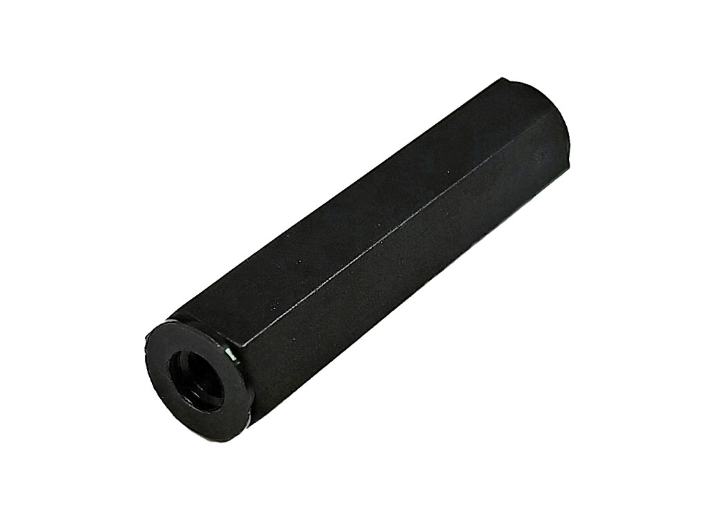 Distanční sloupek plastový šestihranný, závit M4 - vnitřní / vnitřní, délka 35mm