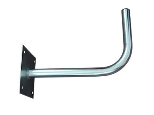 Držák antény na zeď 35 cm s plotnou ohýbaný - galvanický zinek