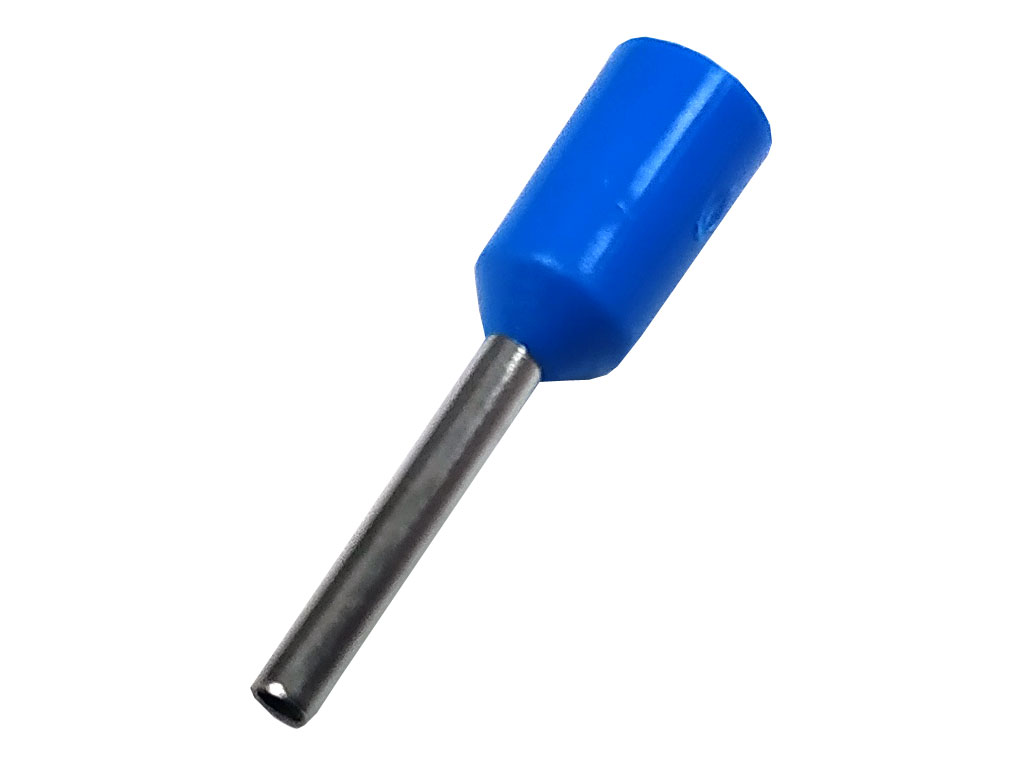 Dutinka krimpovací, trubičková koncovka izolovaná - modrá 0.5 mm², balení 10ks