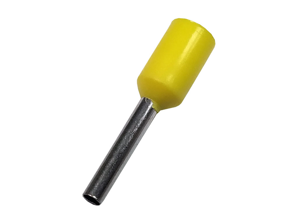 Dutinka krimpovací, trubičková koncovka izolovaná - žlutá 0.75 mm², balení 10ks
