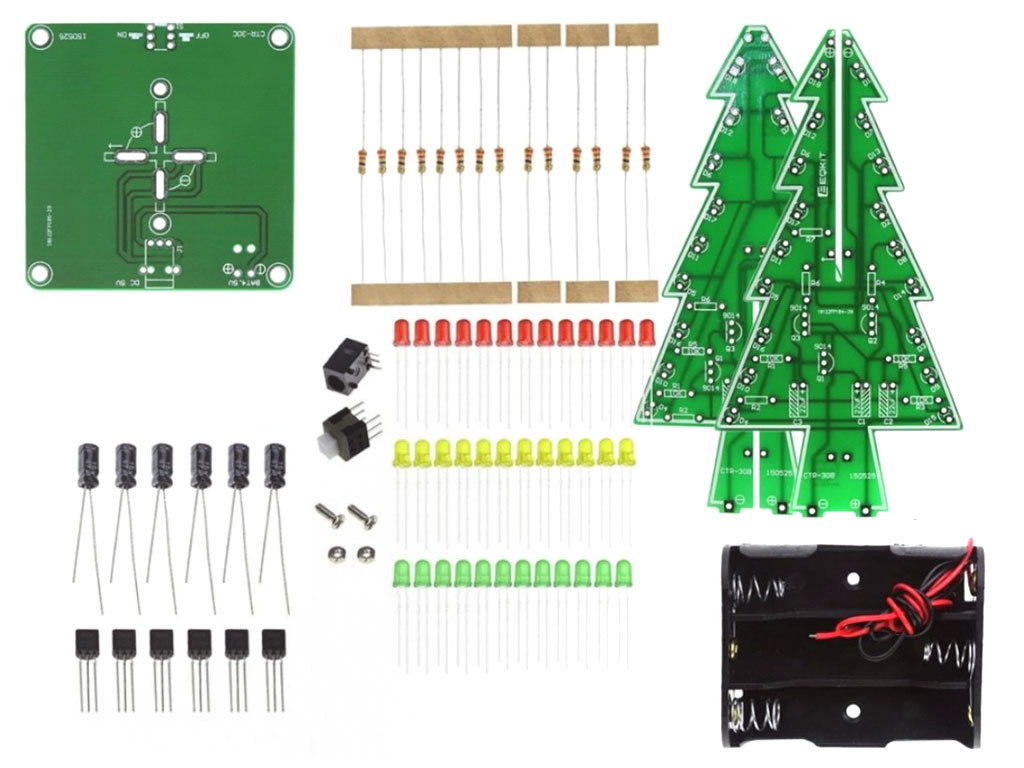 Elektronická stavebnice - Vánoční stromeček
