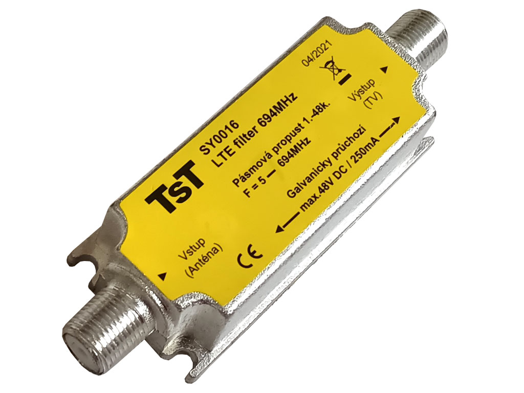 Filtr LTE Pásmová propust 1.-48. kanál TST  S0016 