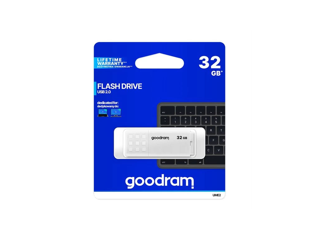 Flash disk GOODRAM USB 2.0 32GB bílý