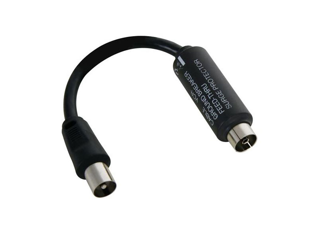 GND Breaker - IEC anténní galvanický oddělovač a filtr pro odstranění brumu SY11A TST