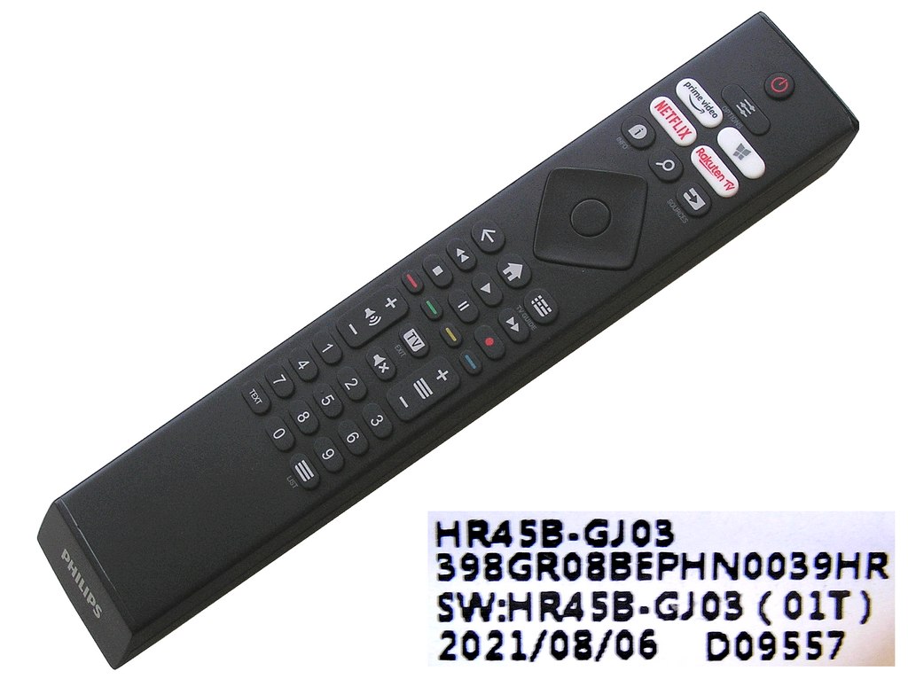 HR45B-GJ03-01 Dálkový ovladač Philips originální 398GR08BEPHN0039HR / 996592100929
