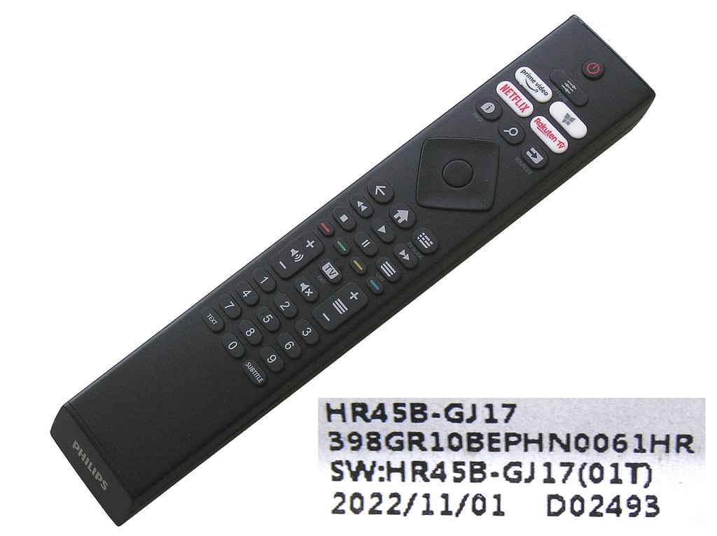 HR45B-GJ17-01 Dálkový ovladač Philips originální 398GR10BEPHN0061HR / 996592202679
