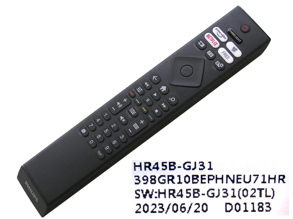 HR45B-GJ31-02 Dálkový ovladač Philips originální 398GR10BEPHNEU71HR / 996592302816 / 398GR10BEPHNEU71BC