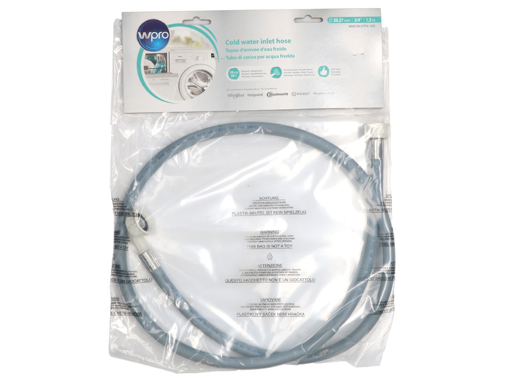 Hadice napouštěcí 3/4" rovná - 3/4" kolínko 1,5m