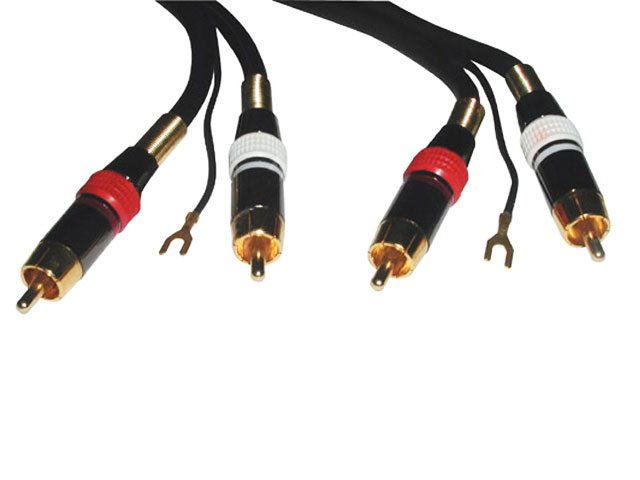 Kabel 2xCINCH / 2xCINCH HiFi 10m + zemnící vodič