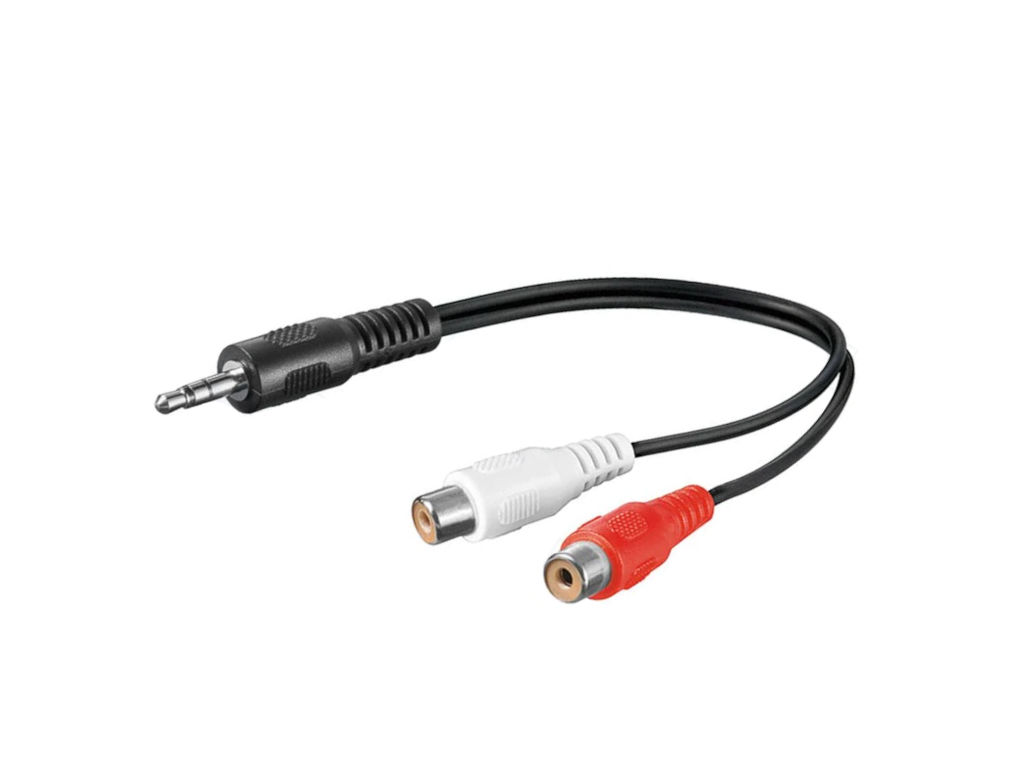 Kabel 3.5mm jack / 2xCINCH 0,2m PremiumCord