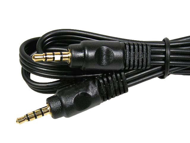 Kabel 3.5mm jack / 3.5mm jack - 4 pólový 2m