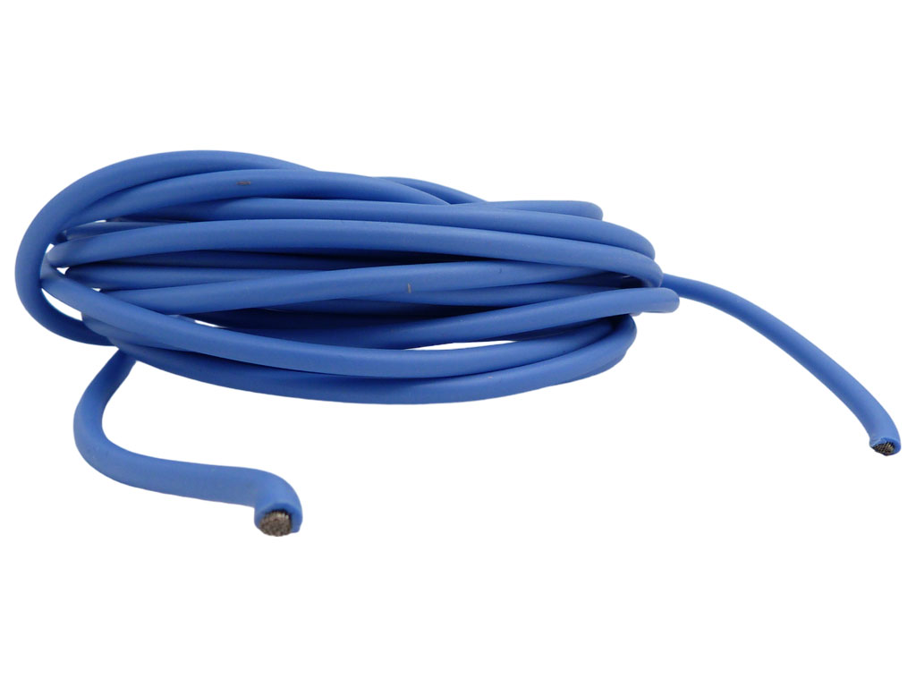 Kabel CSA 2,5 mm silikon - modrý 