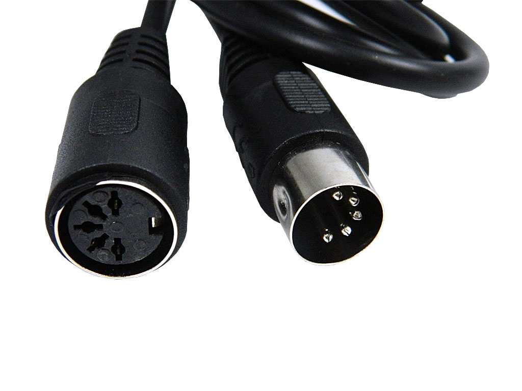 Kabel DIN / DIN (samice/samec) 1.5m  tzv.pětikolík