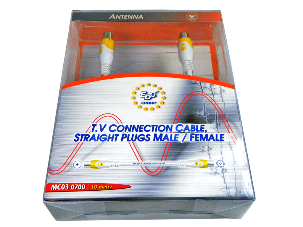Kabel EDC anténní  10m pro 50Hz TV  MC03-0700