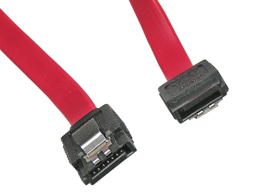 Kabel PC SATA / SATA datový  délka 1.0m  PremiumCord s kovovou západkou