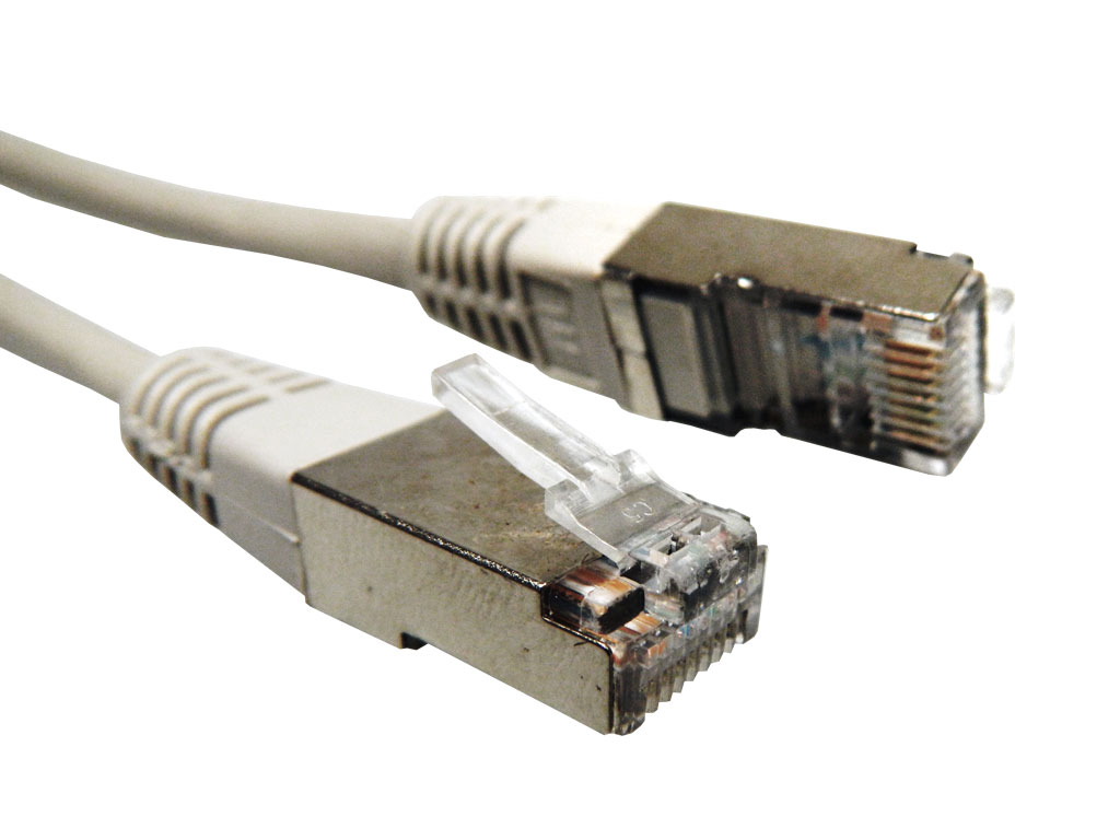 Kabel PC patch RJ45 / RJ45  1m stíněný