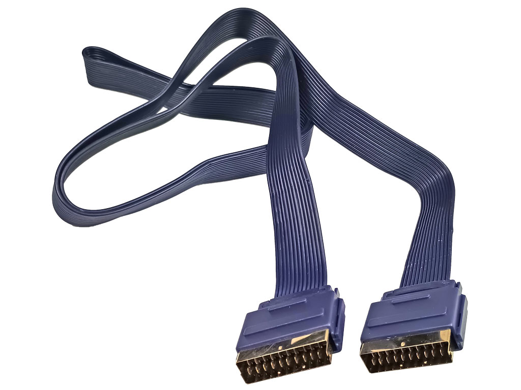 Kabel SCART / SCART plochý 1.5m