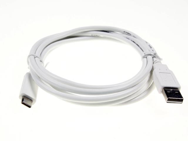Kabel USB C 3.1 (M) propojovací USB A 2.0 (M) délka 1,8m bílý