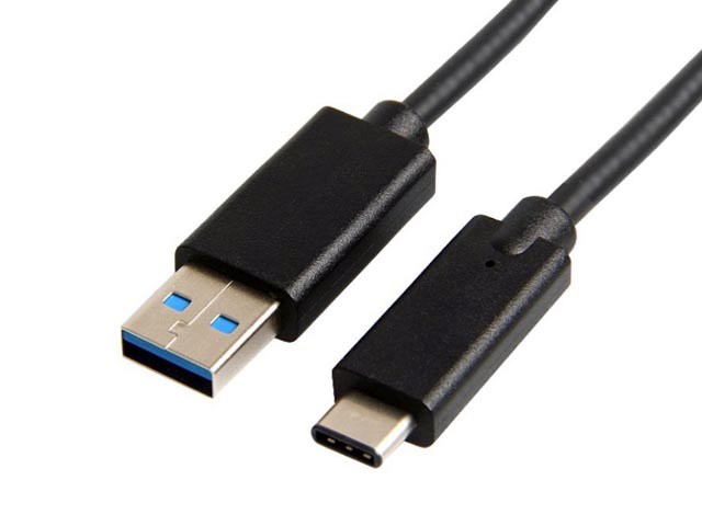 Kabel USB C 3.1 (M) propojovací USB A 3.0 (M) délka 0,5m černý