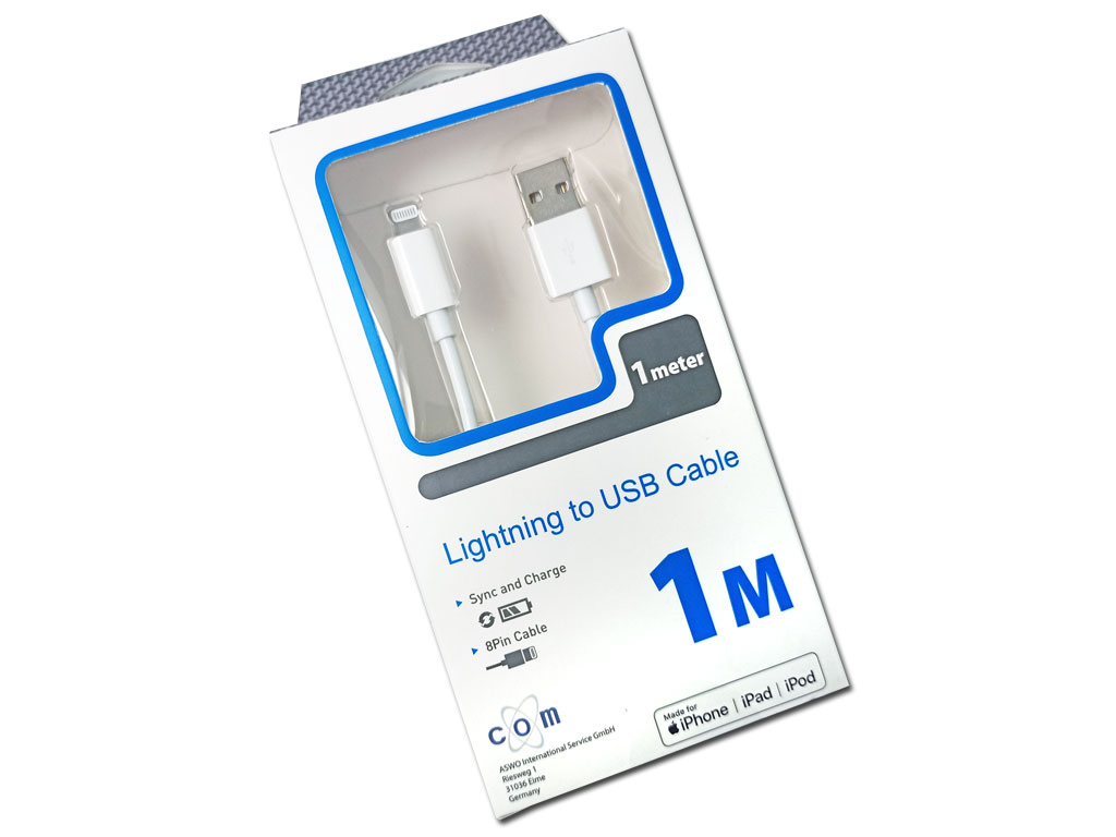 Kabel USB - typ A / USB Apple Lightning 8 pin 1,0m