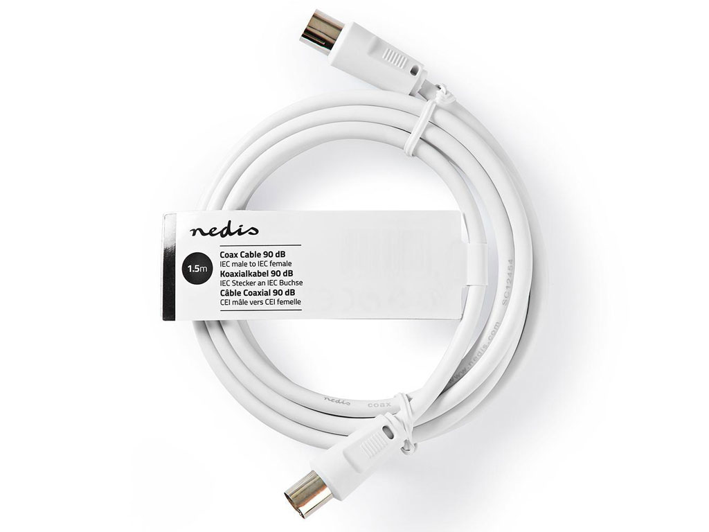 Kabel antenní - účastnická šňůra - 1.5m - bílý CCSGT40000WT15