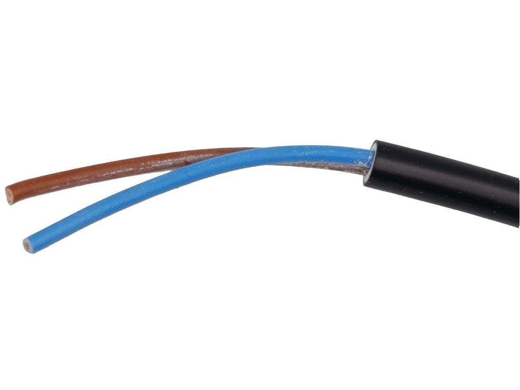 Kabel flexo PVC 2 x 0,75 mm 15m černá