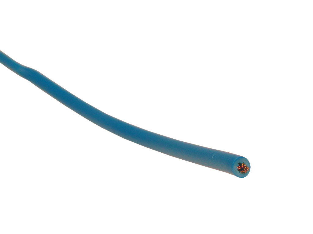 Kabel - metráž, HELUKABEL 29115 Cu licna / lanko  H05V-K 1 x 1 mm² - barva modrá