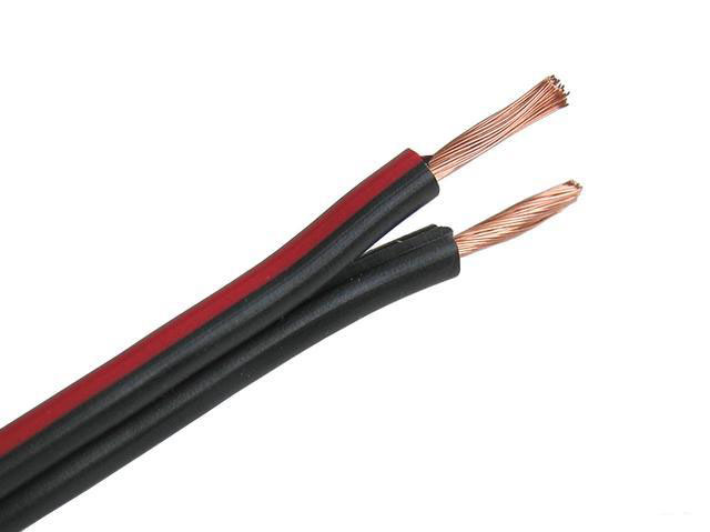 Kabel  - metráž dvojlinka 2x0.35mm BCYH035BkR - CU vodiče