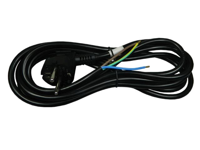 Kabel napájecí Flexo šňůra PVC 3x1,0mm 3m černá