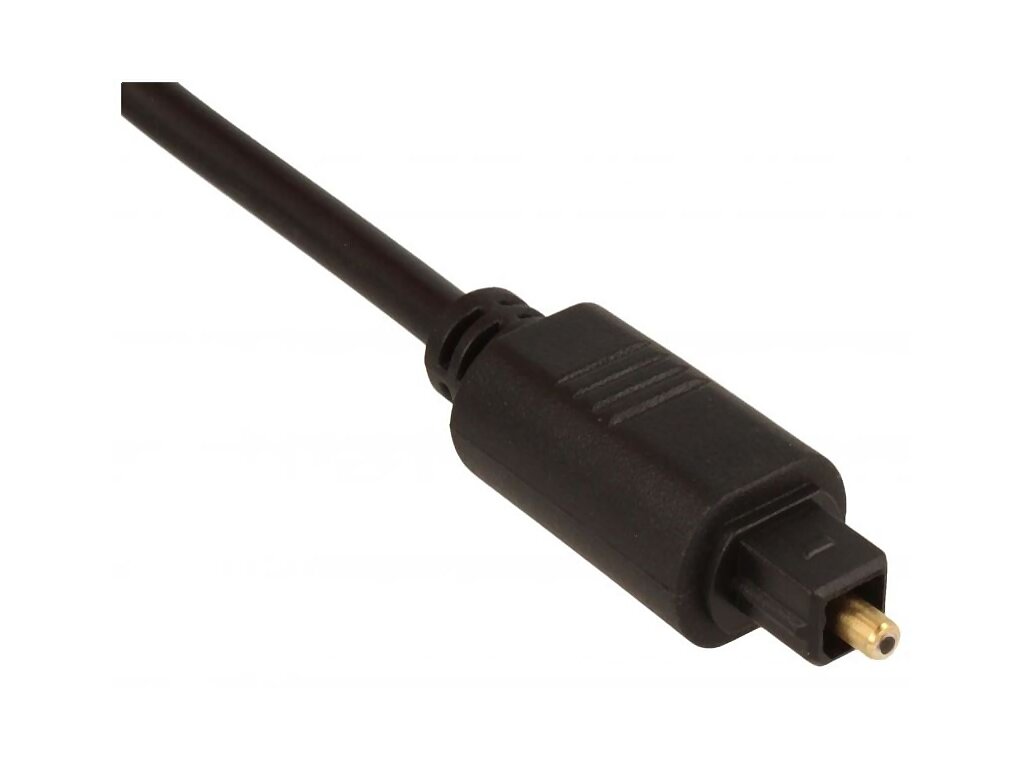 Kabel optický TOSLINK 2m zahntý o 90 st.
