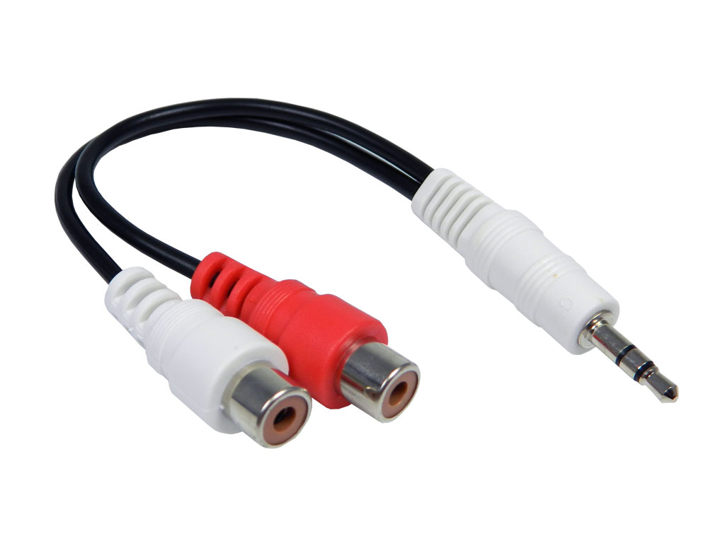 Kabel redukce 3.5mm jack / 2xCINCH L+R 0.1m Philips 996597001062