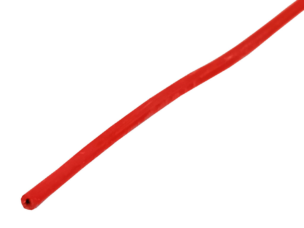 Kabel silikonový - metráž Cu licna / lanko 0.25mm², silikonová izolace, červený