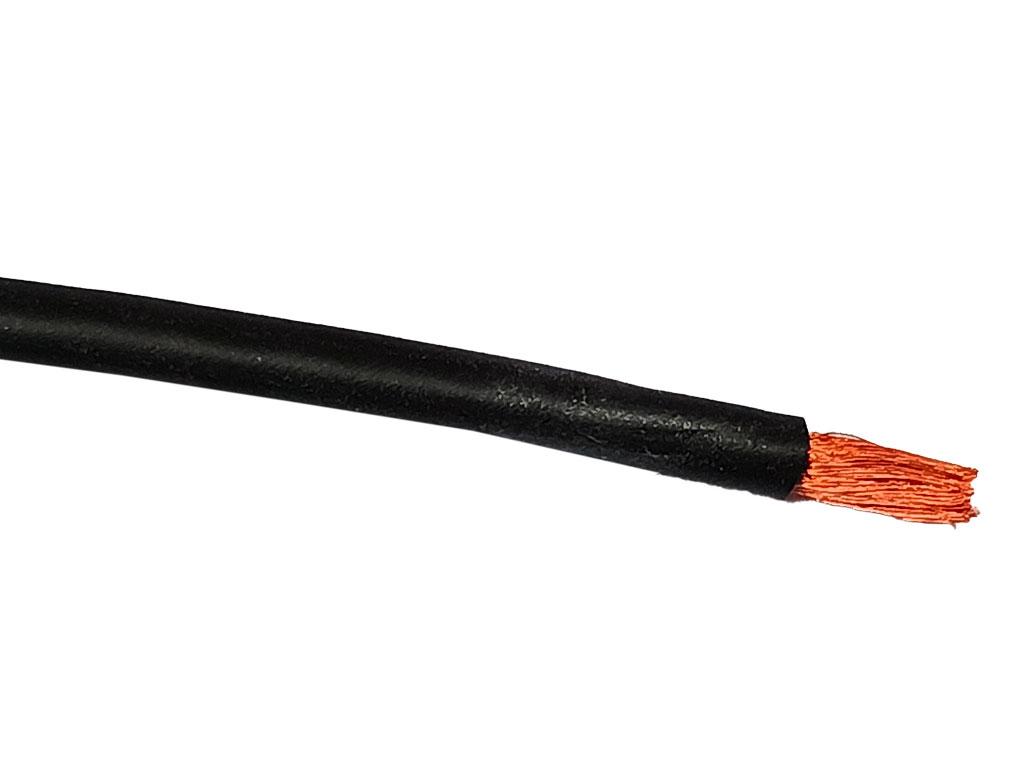 Kabel silikonový - metráž Cu licna / lanko 2.5mm², silikonová izolace, černý