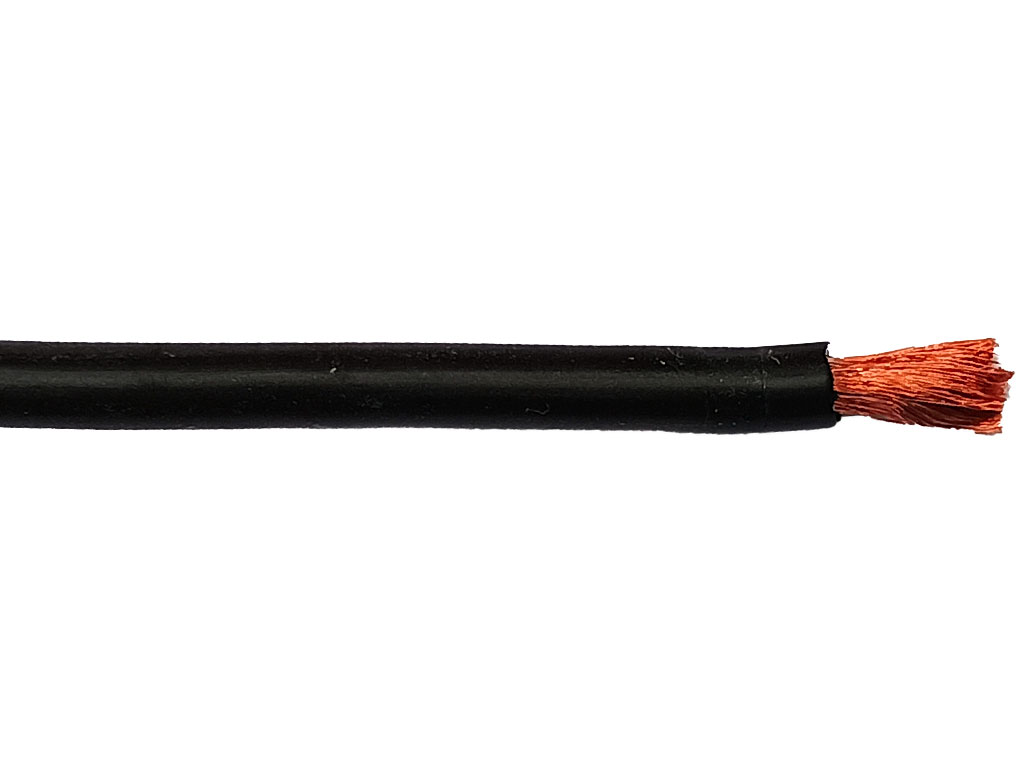 Kabel silikonový - metráž Cu licna / lanko 4.0mm², silikonová izolace, černý