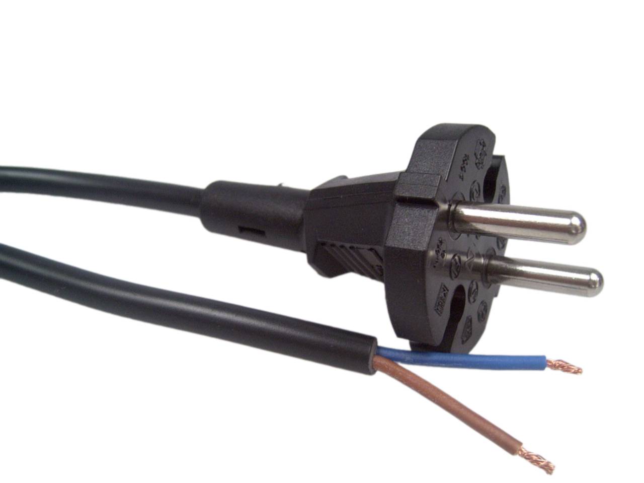 Kabel síťový pro vysavače,volný konec  6m