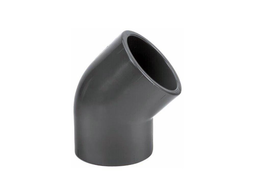 Koleno 45° lepení/lepení, úhel 45°  PVC  110 mm
